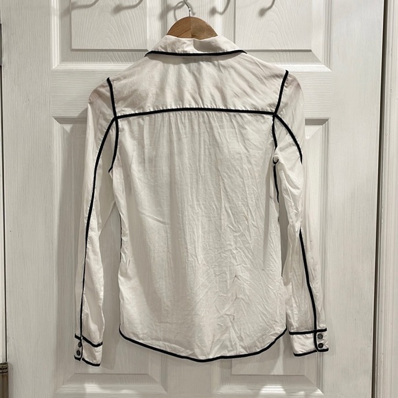 Proenza Schouler for Target White Black Piping Shirt - Picture 11 of 16